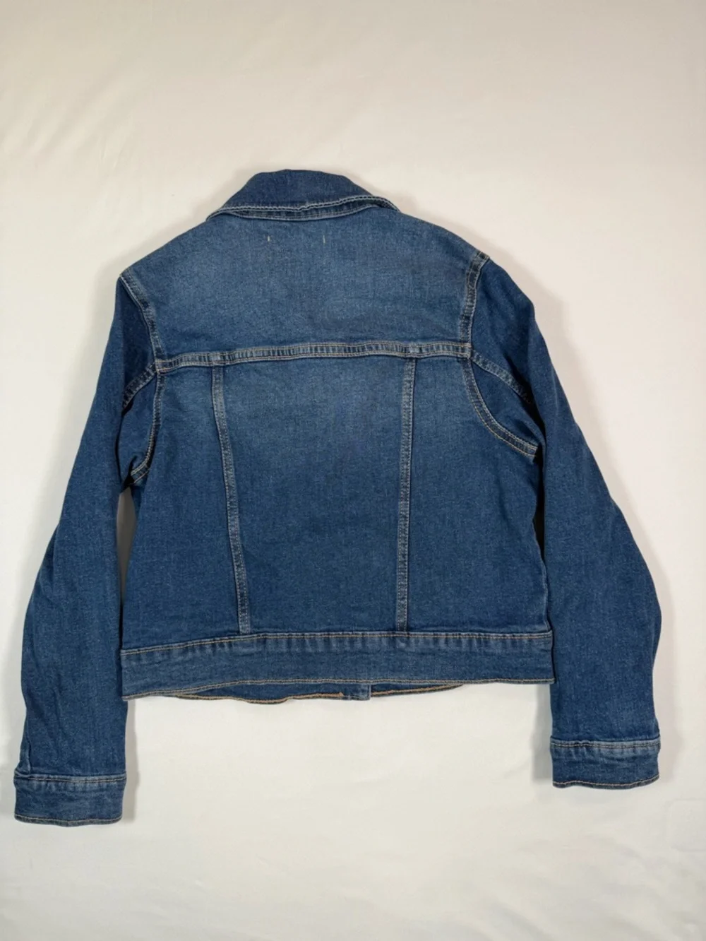 OLD NAVY Girls Denim Jean Jacket Medium 8 Classic Trucker Blue‎ Casual Retro